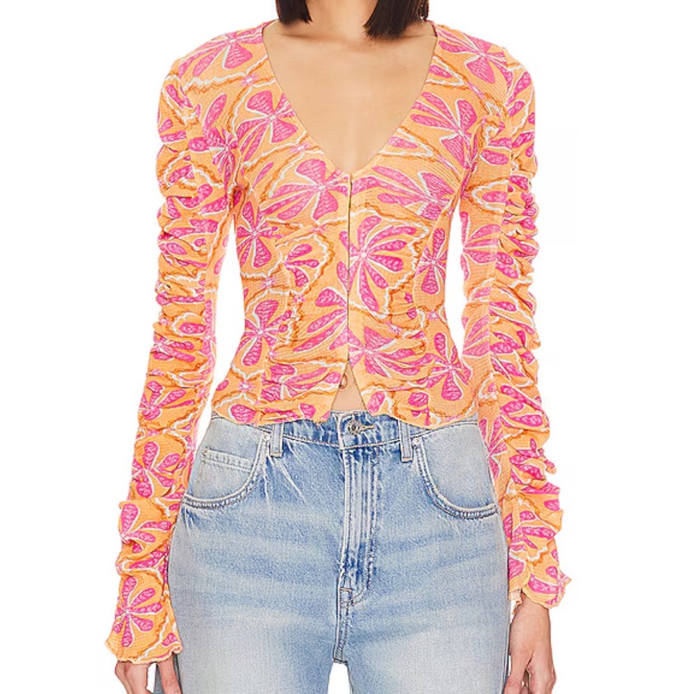 Free People floral top, small